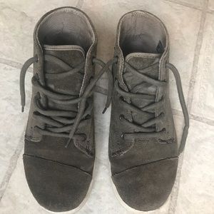 Olive green sneakers